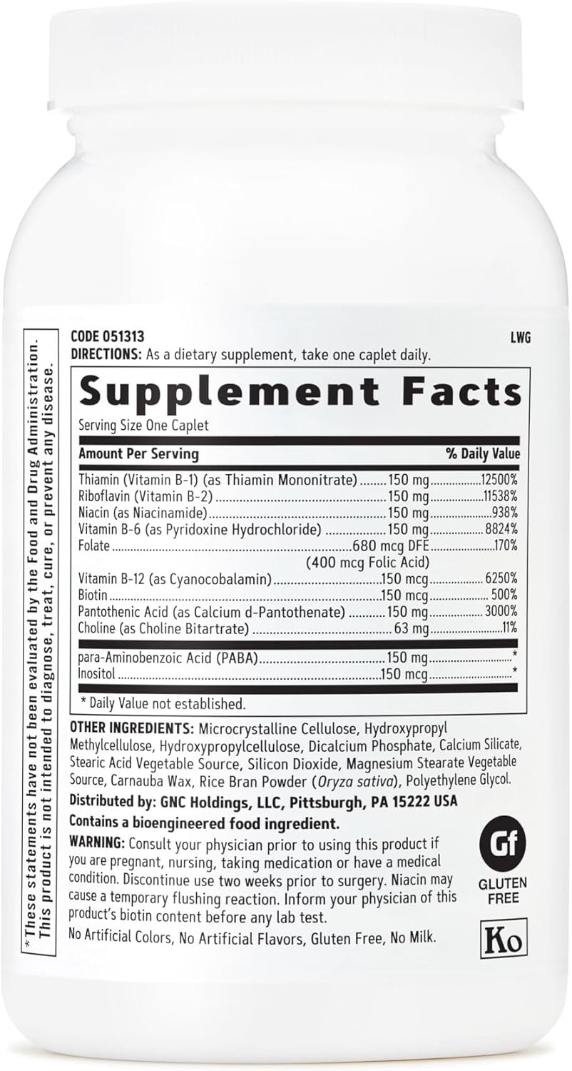 Gnc B-Complex 150, Metabolism & Energy Production, Timed-Release, 100 Count