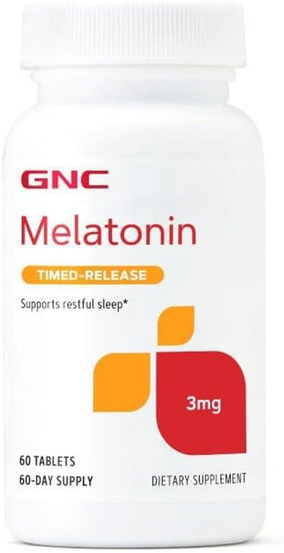 Gnc Melatonin 3 Mg - 60 Tablets (60 Servings)