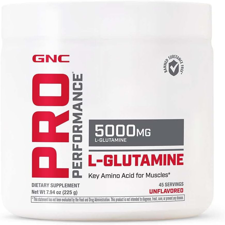 Gnc Pro Performance L-Glutamine 5000Mg - Unflavored | 45 Servings