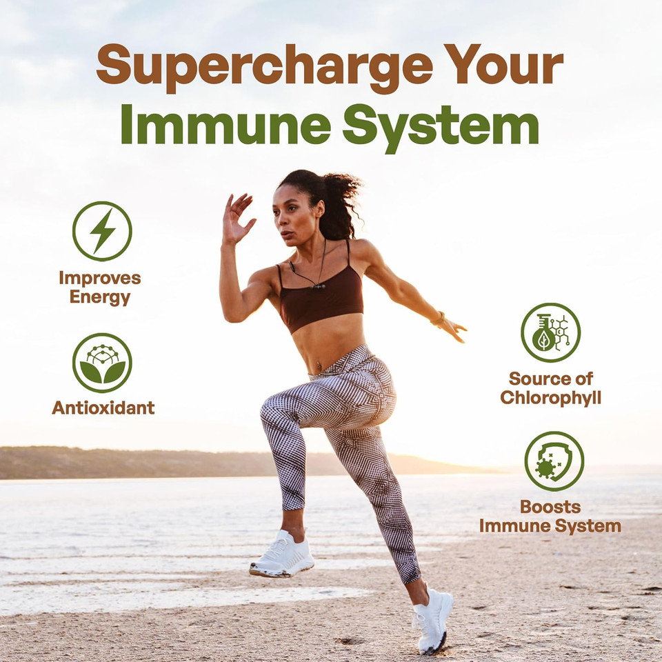 Go Nutra - Chlorella Powder, Pure Greens Powder With Vitamins, Minerals, And Antioxidants, All Natural Greens Superfood Powder, Chlorella Cracked Cell Green Powder, Non-Gmo, Vegan, 16 Oz