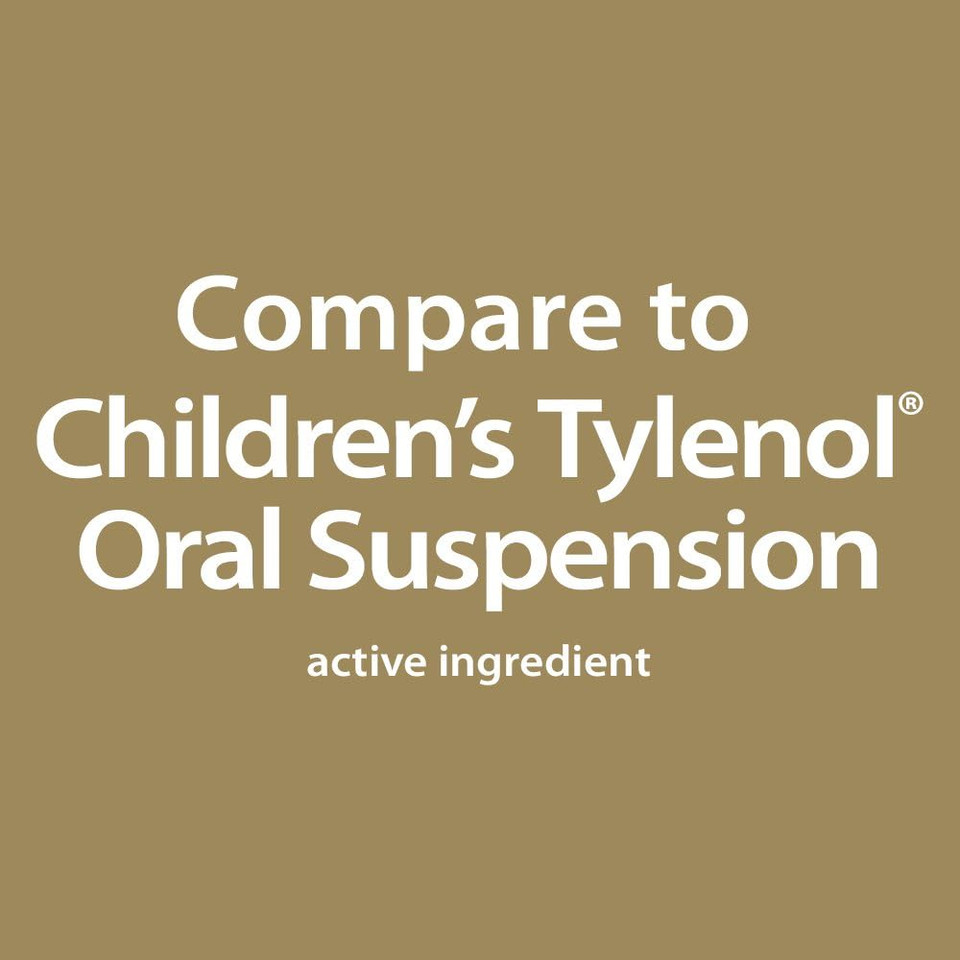 Goodsense Children'S Pain & Fever Oral Suspension Acetaminophen 160 Mg Per 5 Ml, Grape Flavor, Fast, Effective Pain Reliever And Fever Reducer For Children, 4 Fluid Ounces
