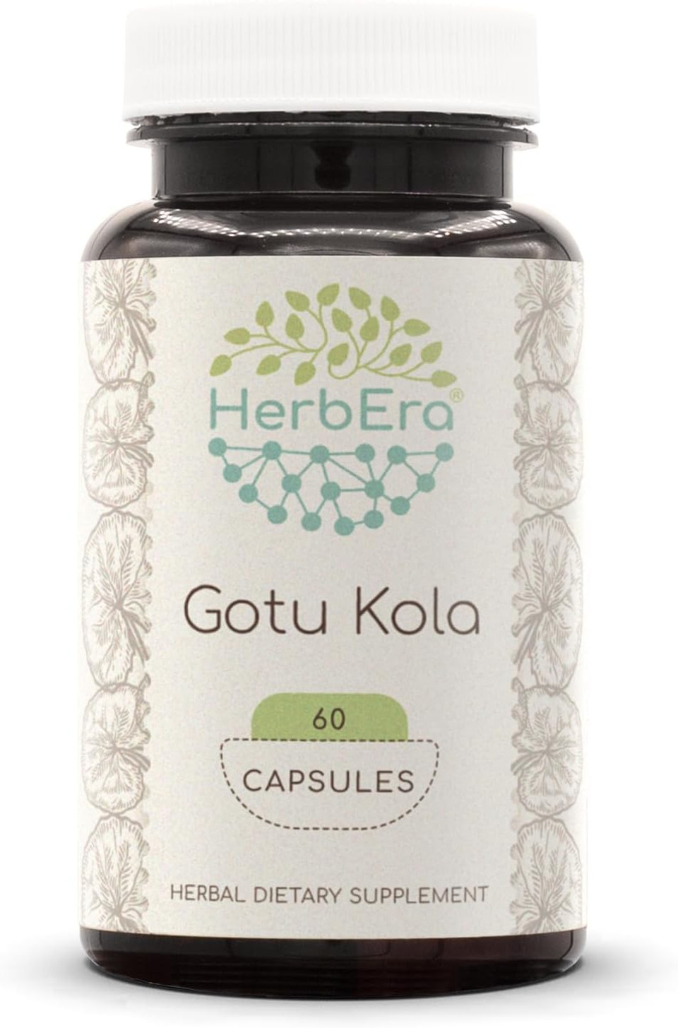 Gotu Kola 60 Capsules, 500 Mg, Gotu Kola (Centella Asiatica) Dried Herb (60 Capsules)