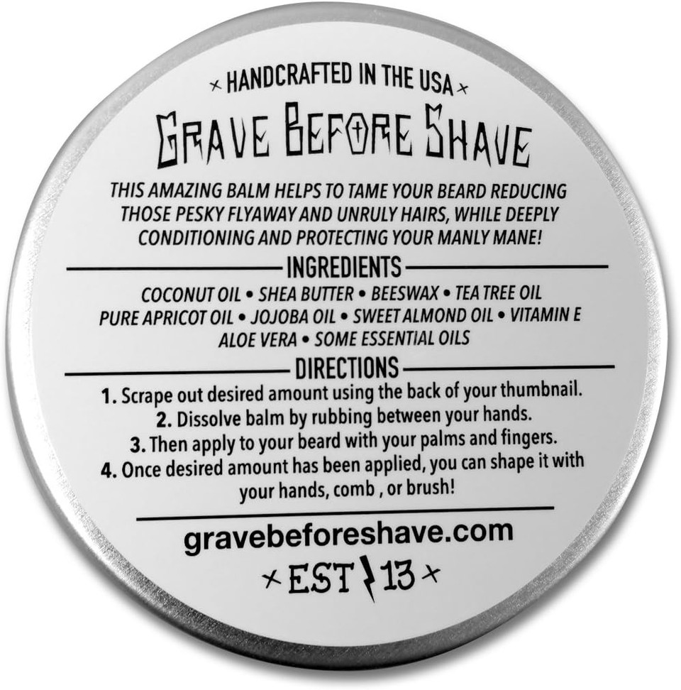 Grave Before Shave Bay Rum Beard Balm (4 Oz)