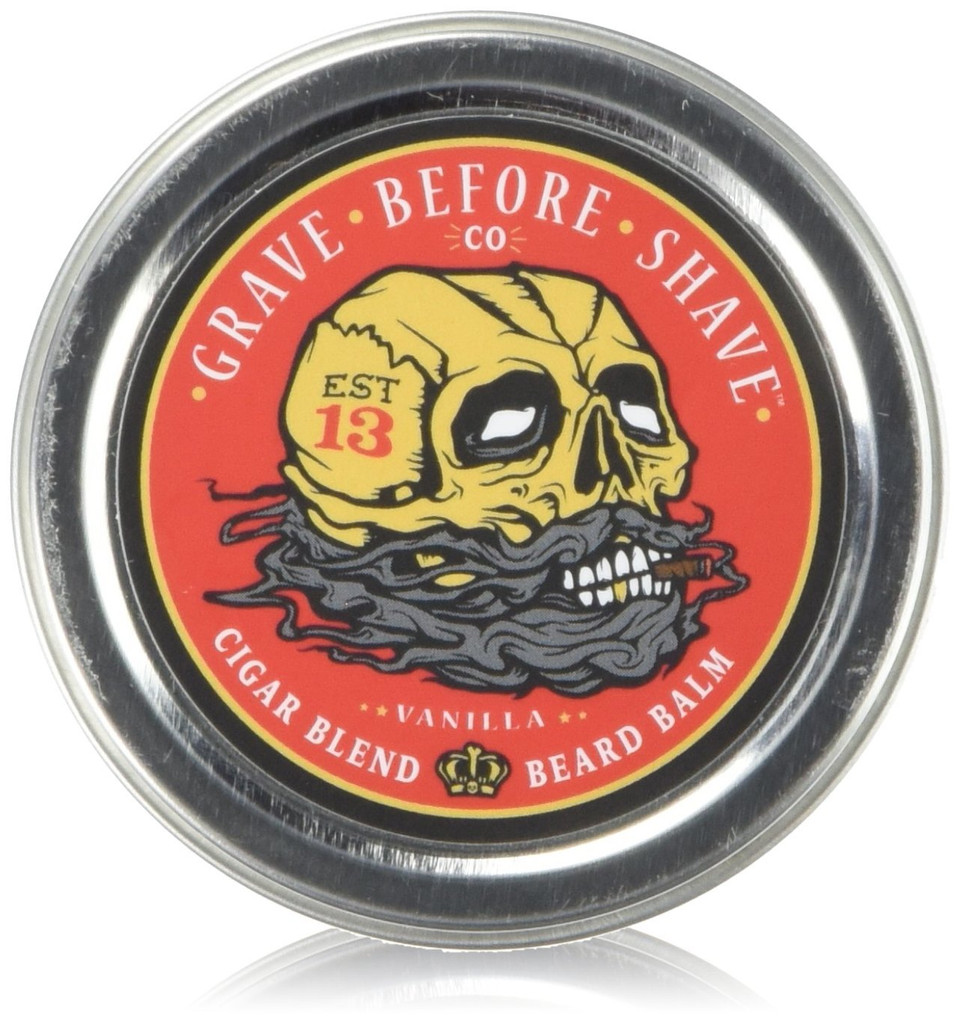 Grave Before Shave Cigar Blend Beard Balm (Cigar/Vanilla Scent) (2 Oz.)