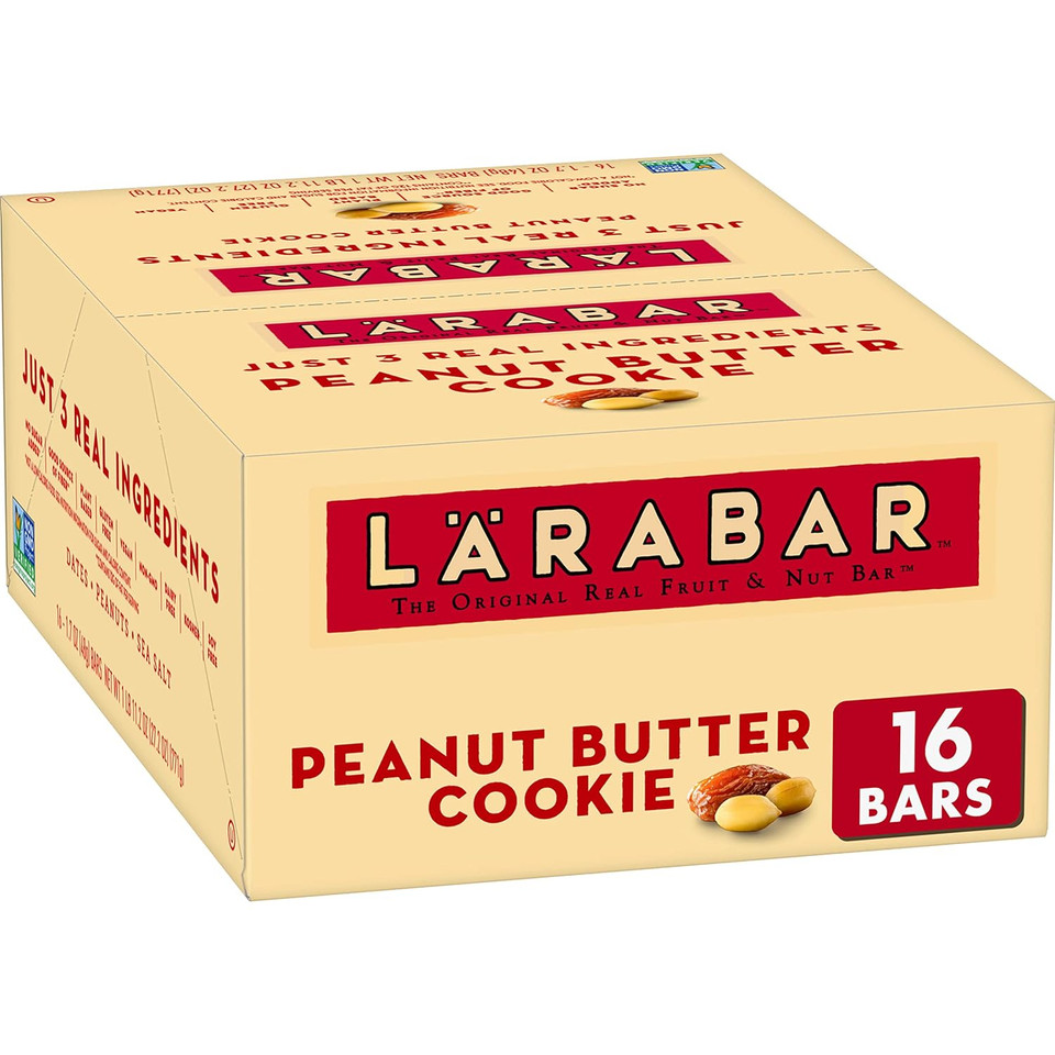 Lã£ÂRabar Peanut Butter Cookie, Gluten Free Vegan Fruit & Nut Bar, 16 Ct, 27.2 Oz16 Count (Pack Of 1)