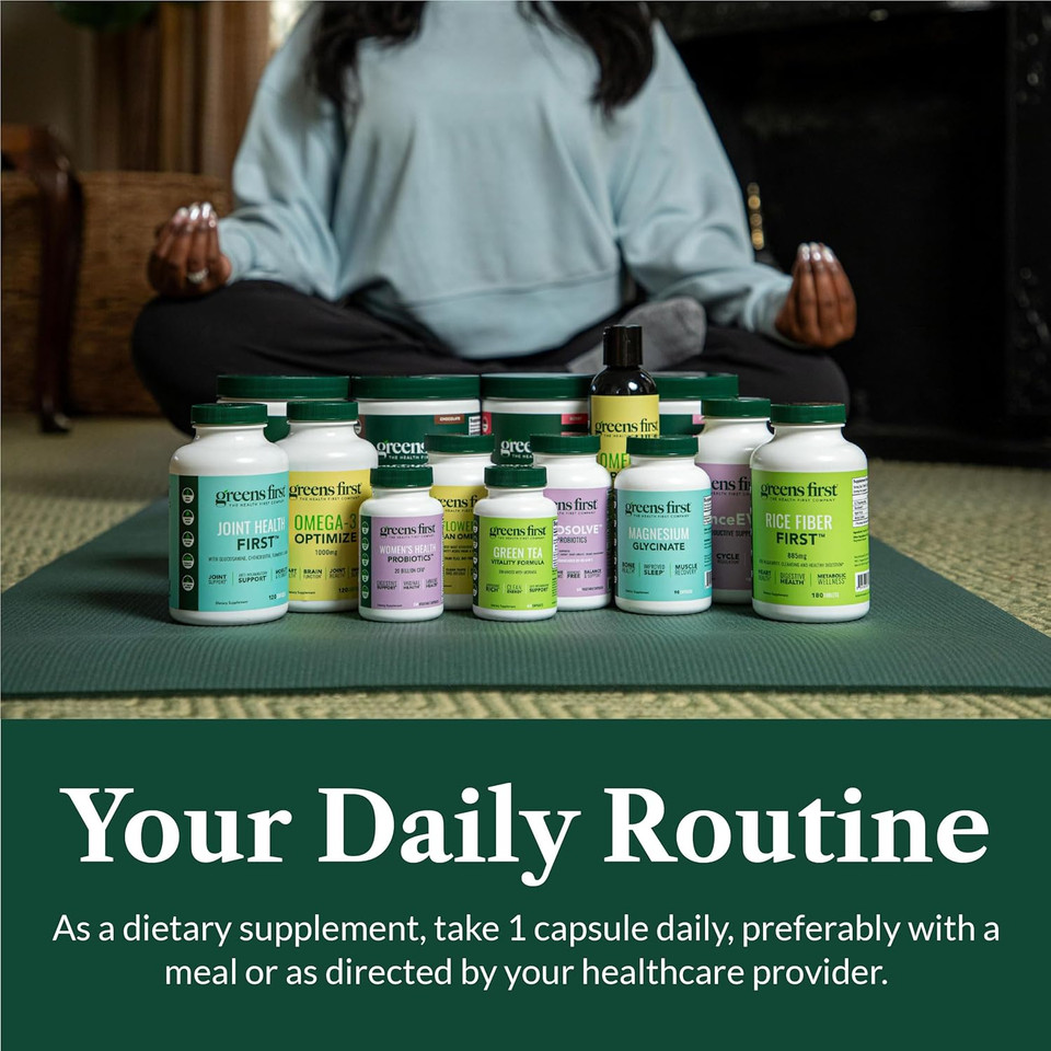 Greens First Vitamins D3+K2 - Support For Heart, Bone, Vascular And Immune Health - Made With Vitamin D3 & Vitamin K2-60 Vegetable Capsules