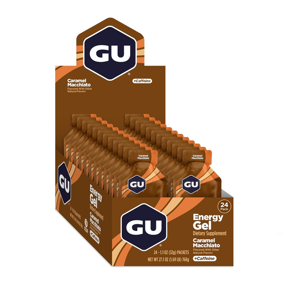 Gu Energy Original Sports Nutrition Energy Gel, Vegan, Gluten-Free, Kosher, And Dairy-Free On-The-Go Energy For Any Workout, 8-Count, Pumpkin Spice