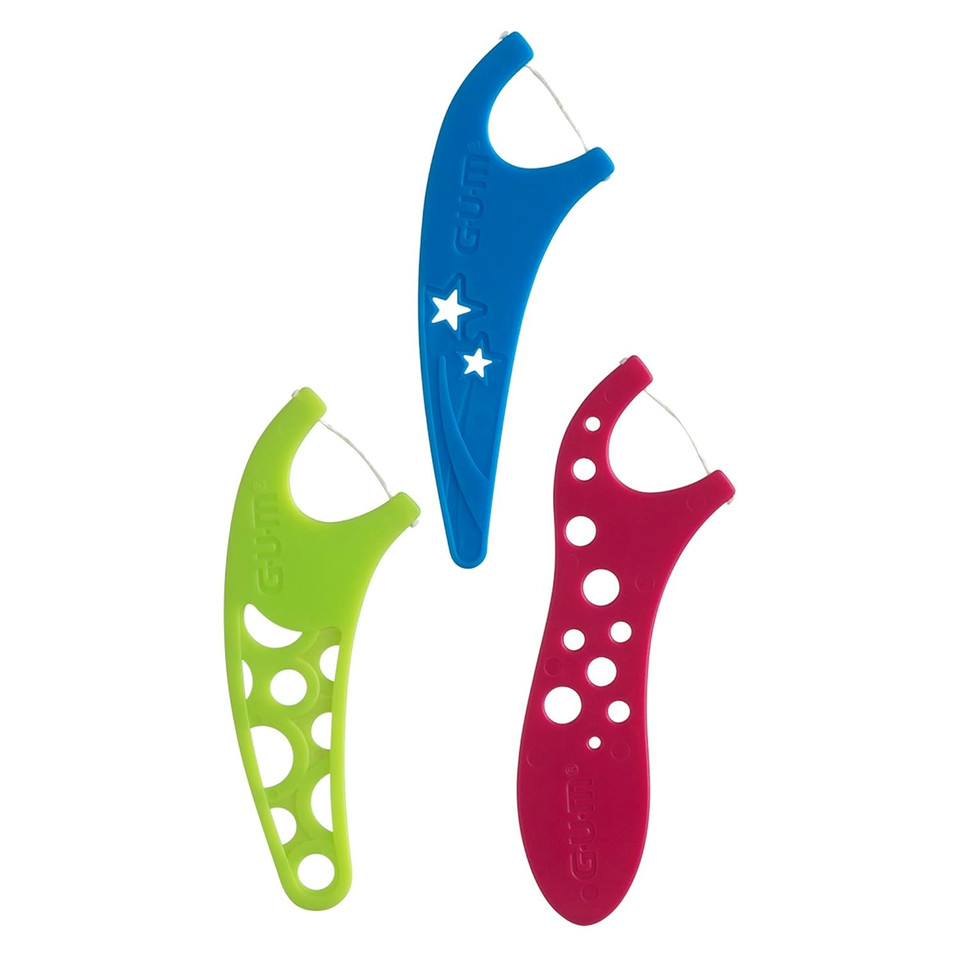 Gum Crayola Kids Flossers With Fluoride - Designed For Little Hands - Fun Grape Flavor - Easy To Use Kids Floss Picks For Children Ages 3+, 450Ct