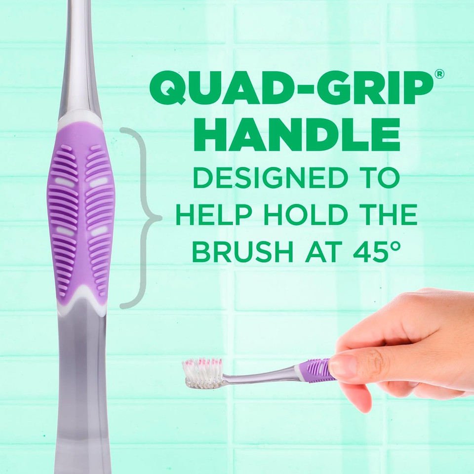 Gum Technique Deep Clean Sensitive Toothbrush, Compact Head & Ultra Soft Tapered Bristles For Adults With Sensitive, 1Ct (12Pk)