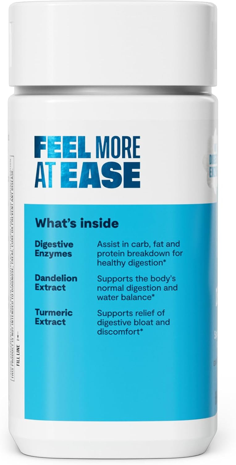 Habit Debloat Supplement, Supports Digestive Comfort & Eases Bloat, Digestive Enzymes, 60 Capsules