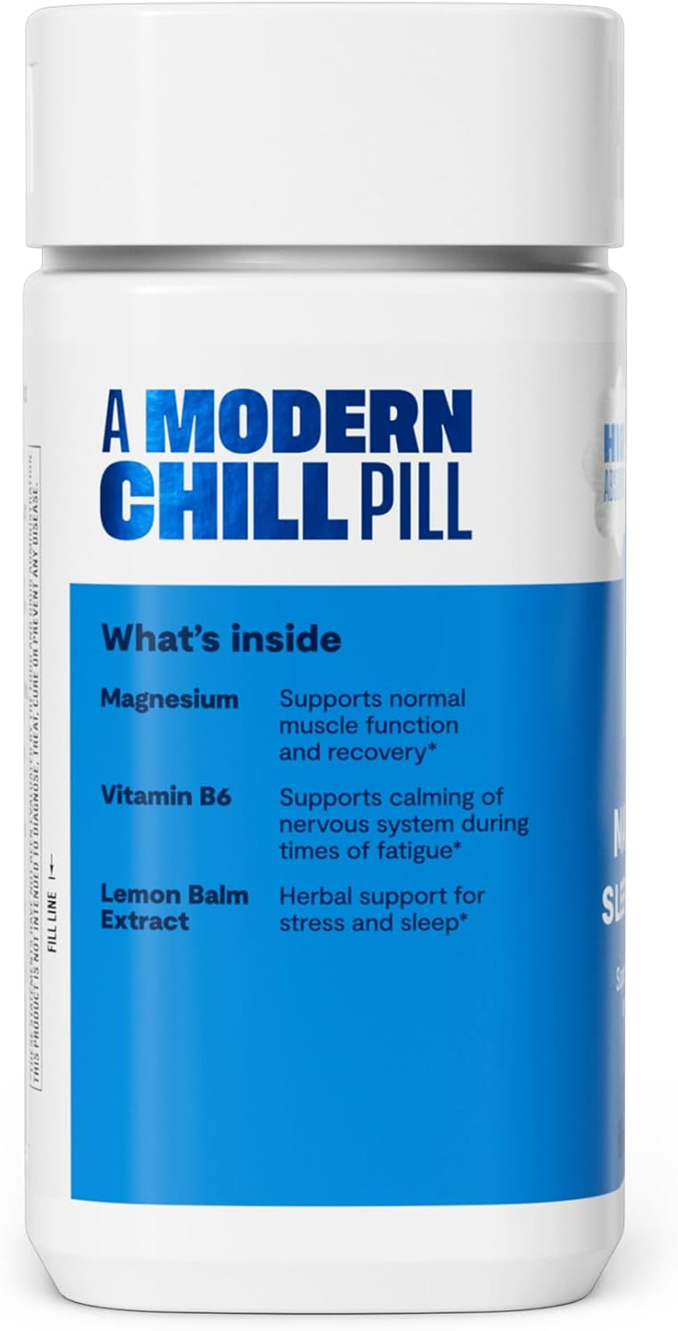 Habit Magnesium Sleep & Recover Supplement, Magnesium Glycinate, Vitamin B6, Lemon Balm, 60 Capsules