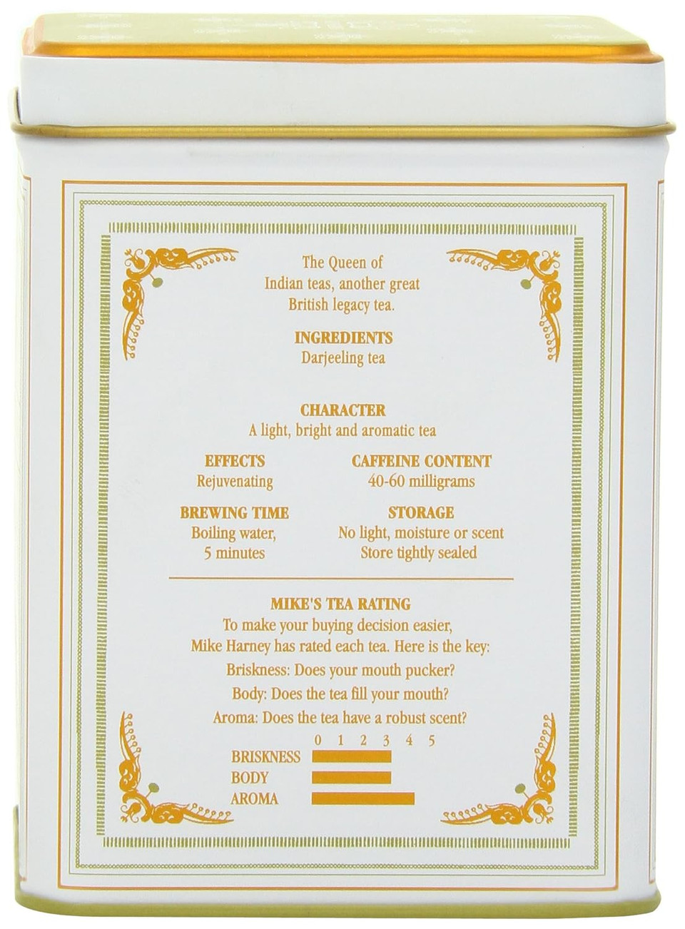 Harney & Sons Darjeeling Black Tea, 20 Sachets Of Black Tea | Classic Collection, 20 Sachet Tin