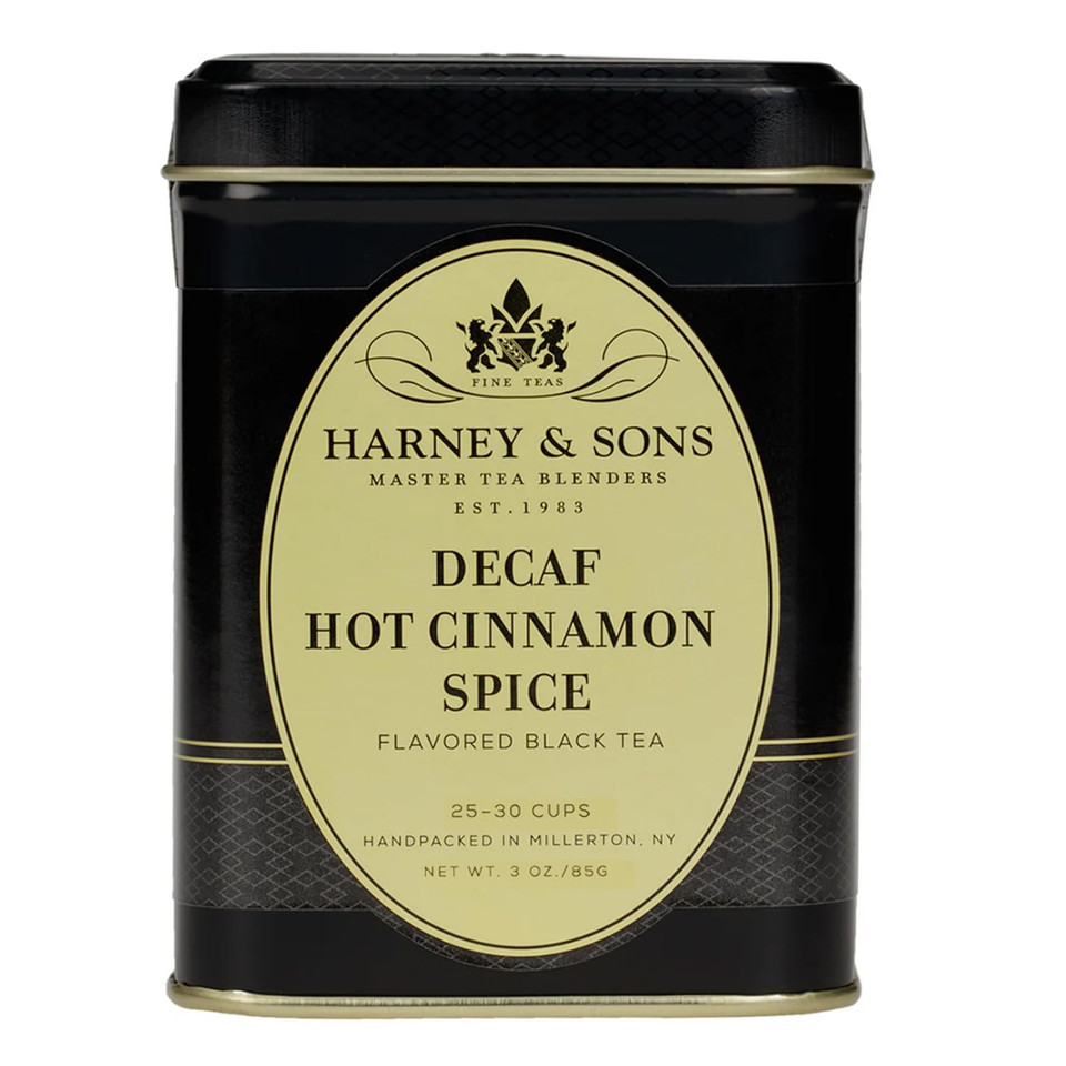 Harney & Sons Decaf Paris, 4Oz Tin Of Loose Leaf Black Tea W/Fruit And Caramel Flavors