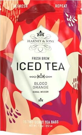 Harney & Sons Green Iced Tea, Fresh, Brews Up To 30 Quarts, Blueberry, 15 Count