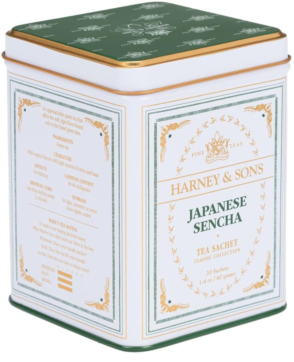 Harney & Sons Japanese Sencha Green Tea, 20 Sachets | Classic Collection