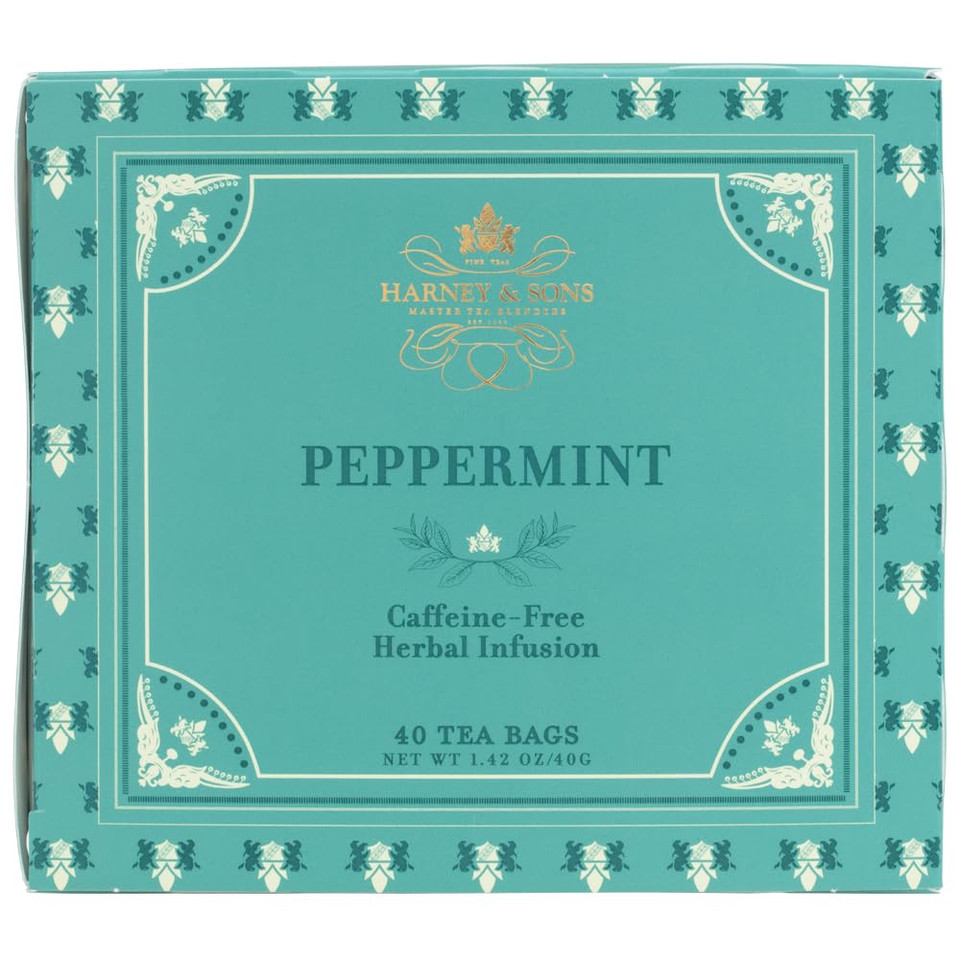 Harney & Sons Peppermint Tea, 40 Tea Bag Box