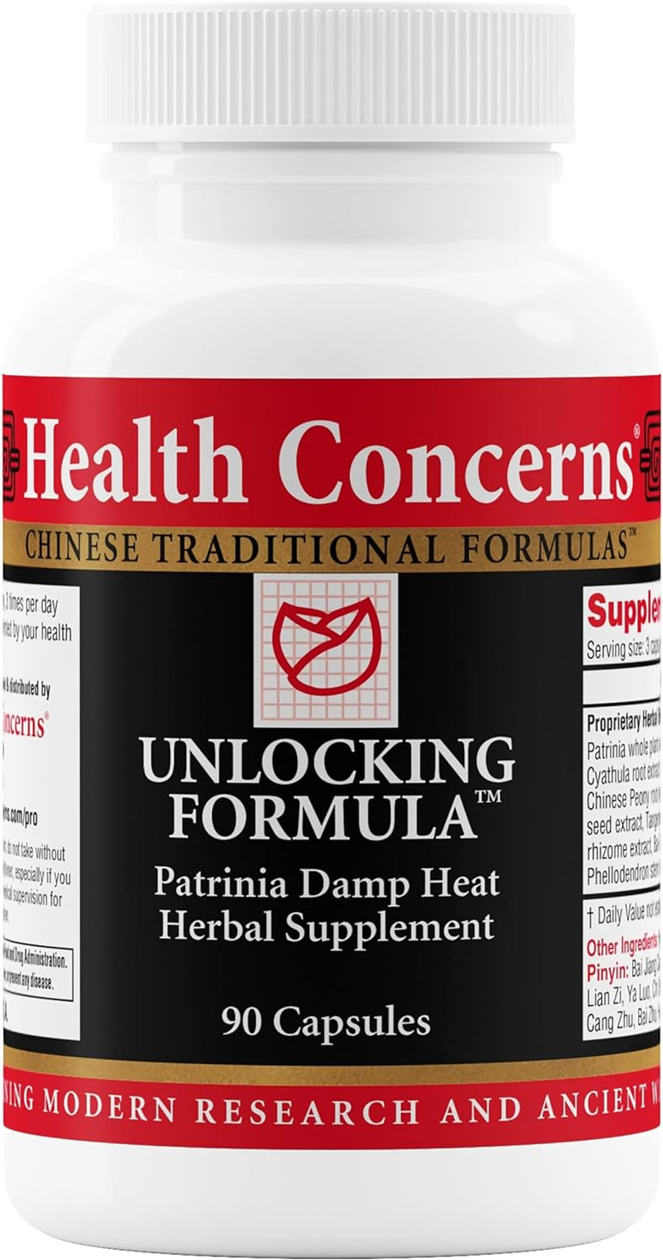 Health Concerns Unlocking Formula  Menstrual Discomfort & Qi Flow Support  Blood Circulation & Detox Herbal Supplement With Patrinia & Peony Root  Chinese Medicine Formula For Women  90 Capsules
