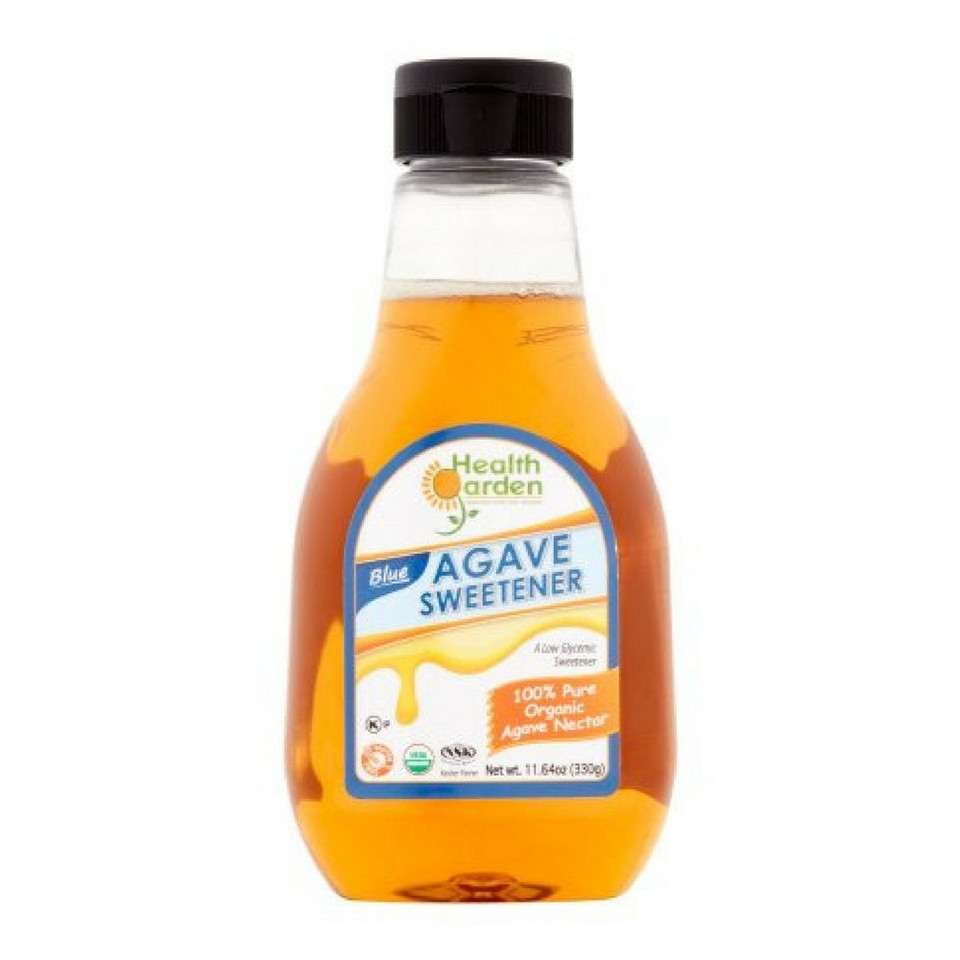 Health Garden Blue Agave Nectar Sweetener - Organic - Non Gmo - Low Glycemic - Kosher -11.6 Oz