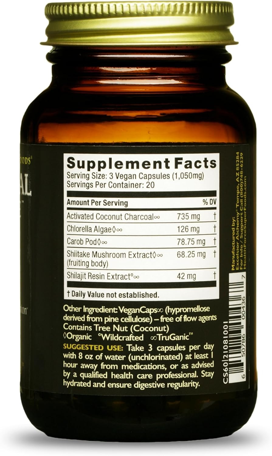 Healthforce Superfoods Charcoal Supreme - 60 Vegancaps