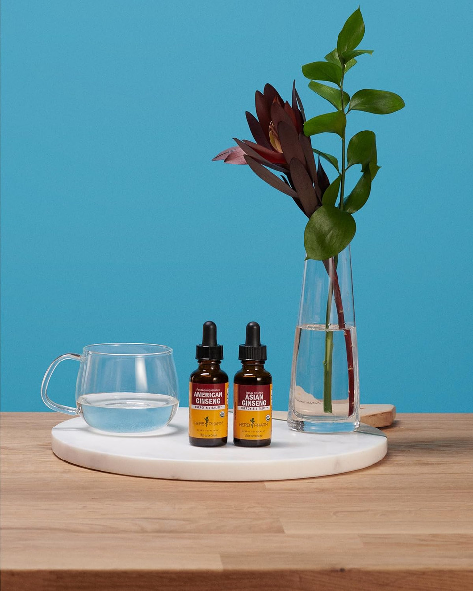 Herb Pharm Asian (Panax) Ginseng Liquid Extract For Energy And Stamina Support - 4 Ounce