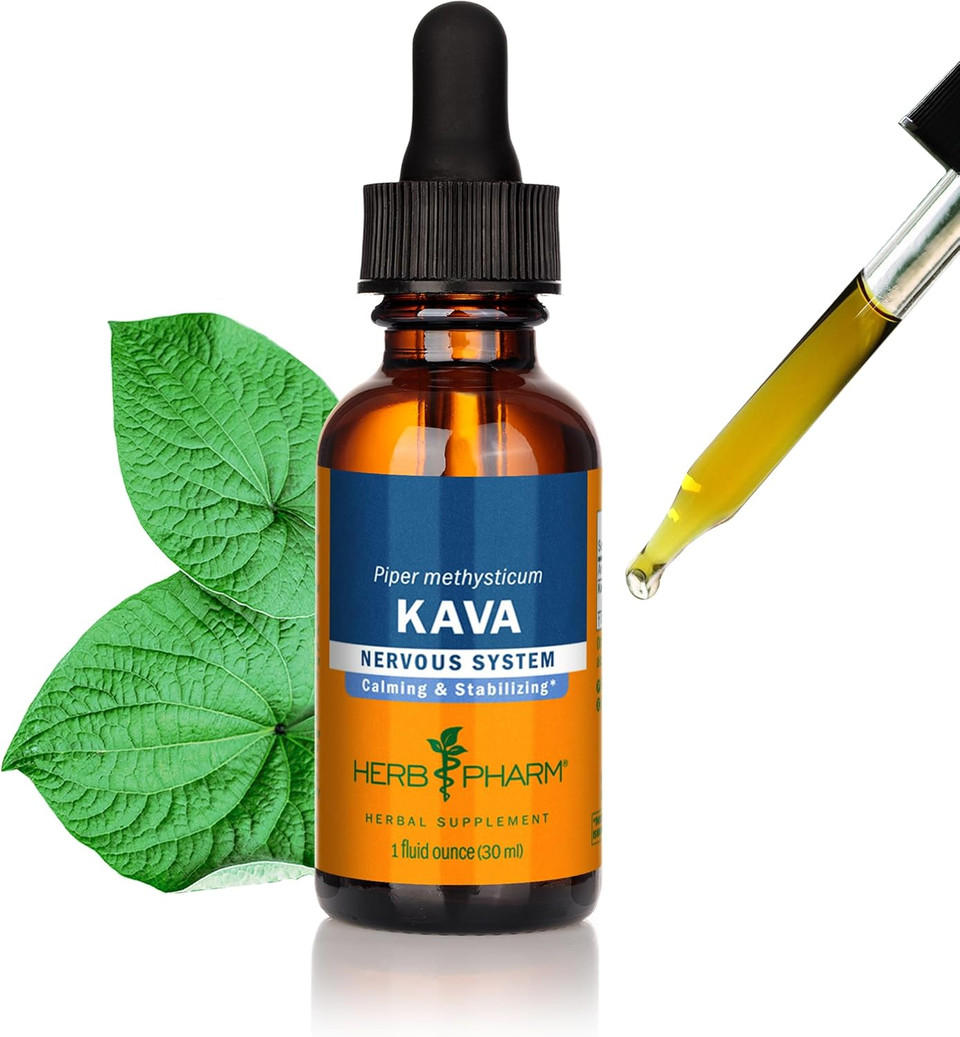 Herb Pharm Organic Kava Root Liquid Extract For Stress Relief & Relaxation*: Vegan Kava Extract, Non-Gmo Kava Kava Tincture For Calm & Relaxed Mood, Gluten-Free, 1 Oz