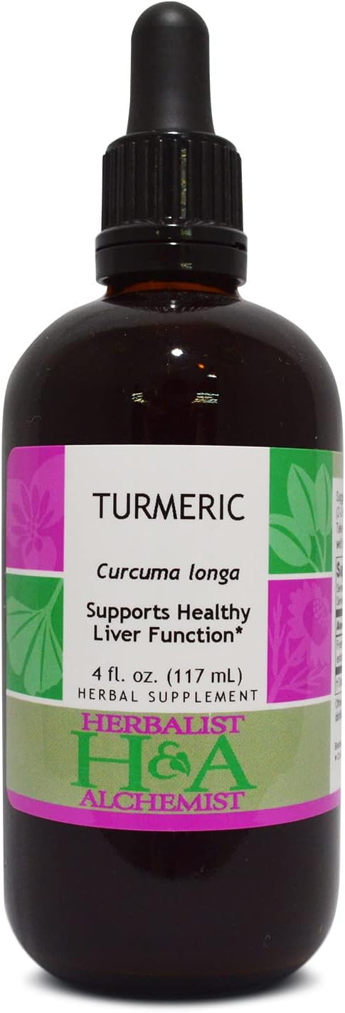 Herbalist & Alchemist Turmeric Extract, Supports Healthy Liver Function* (4 Fl Oz)