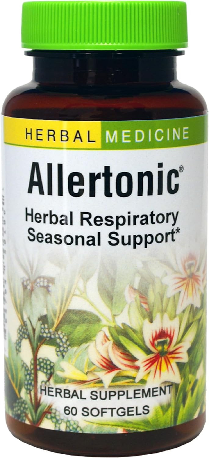Herbs Etc. Allertonic - Healthy Breathing Support - Herbal Blend To Aid Against Seasonal Discomfort - Lung & Respiratory Health Support With Stinging Nettle - 60 Softgels (60 Servings)