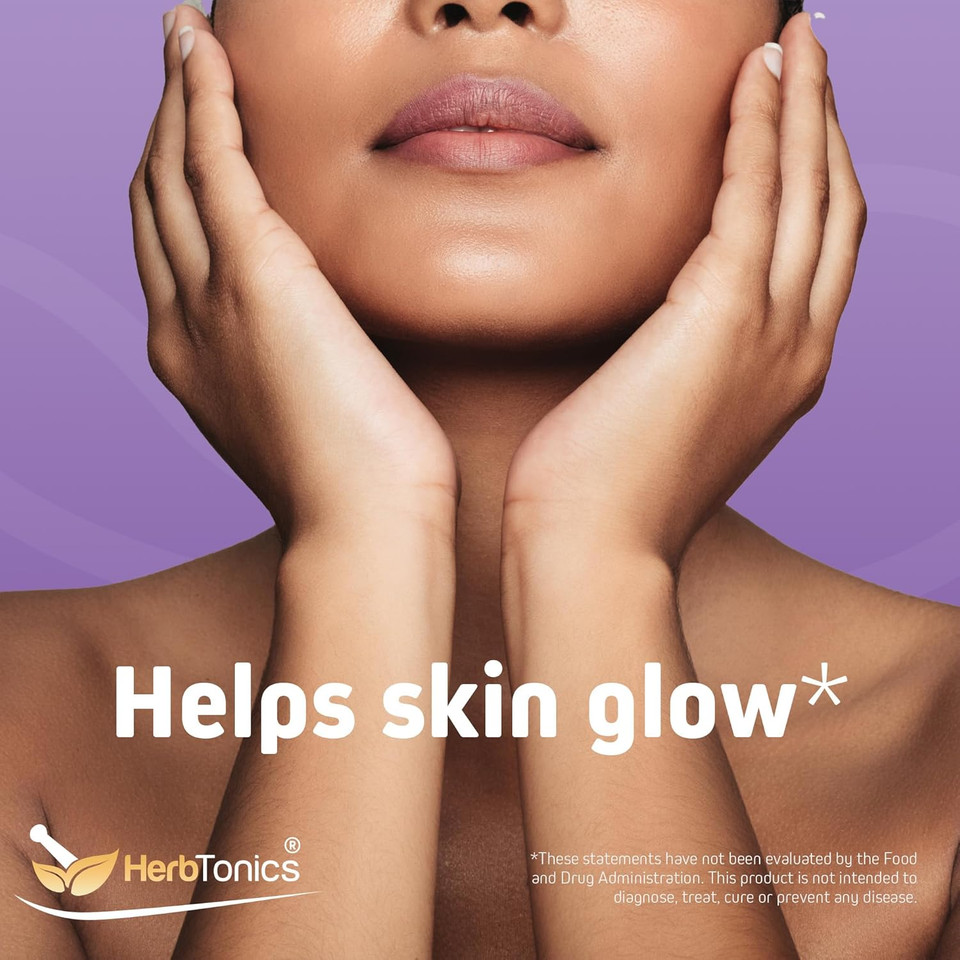 Herbtonics Foli Biotin Gummies With Hair Vitamins | Hair Growth Supplement For Women & Men | Hair, Skin And Nails Vitamins Sugarfree Gummies For Women | 60 Count