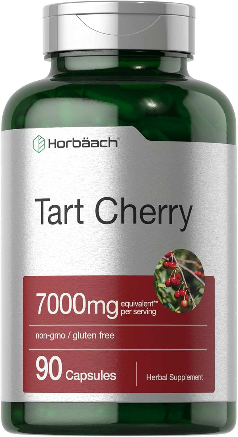 Horbäach Tart Cherry Extract 7000Mg | 90 Capsules | Traditional Herb Supplement | Non-Gmo And Gluten Free Formula