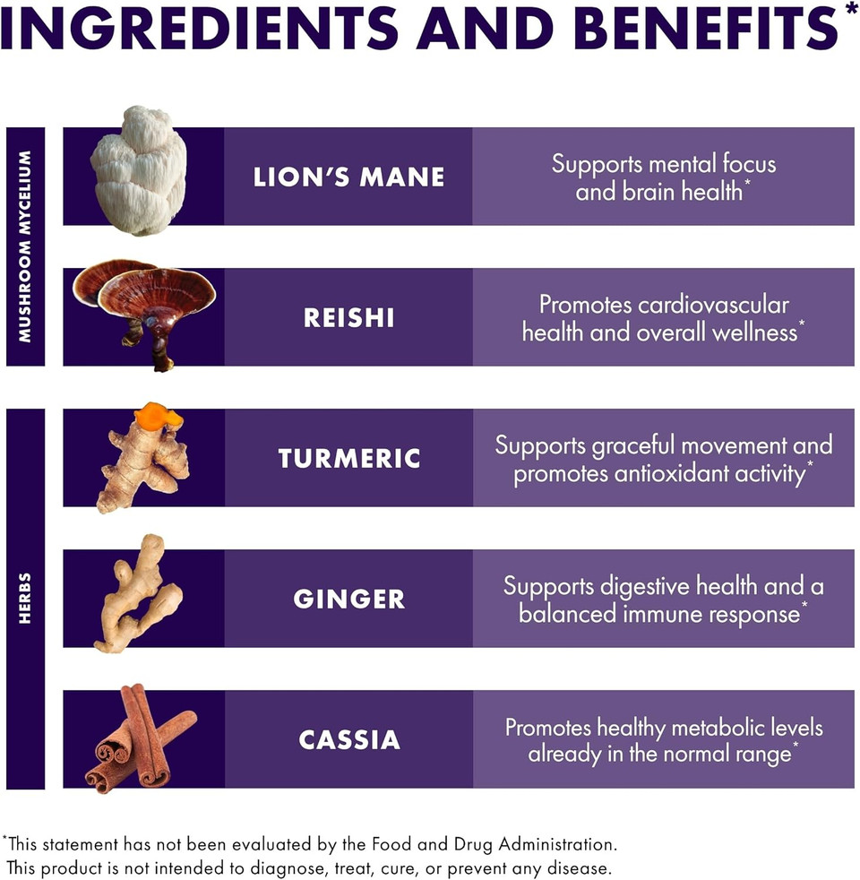 Host Defense Mycobotanicals Brain & Body* Powder - Digestive & Immune Support Supplement With Lion'S Mane & Reishi Mushroom - Brain Supplement To Support Memory & Focus - 3.5 Oz (33 Servings)