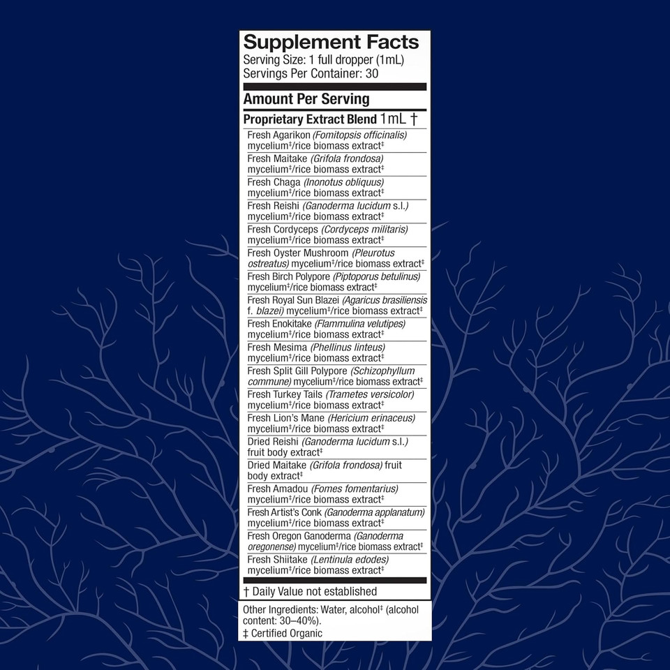 Host Defense Mycommunity Extract - 17 Species Blend Mushroom Supplement For Immune Support - Extract With Lion'S Mane, Reishi, Chaga, Cordyceps, Turkey Tail & More - 1 Fl Oz (30 Servings)