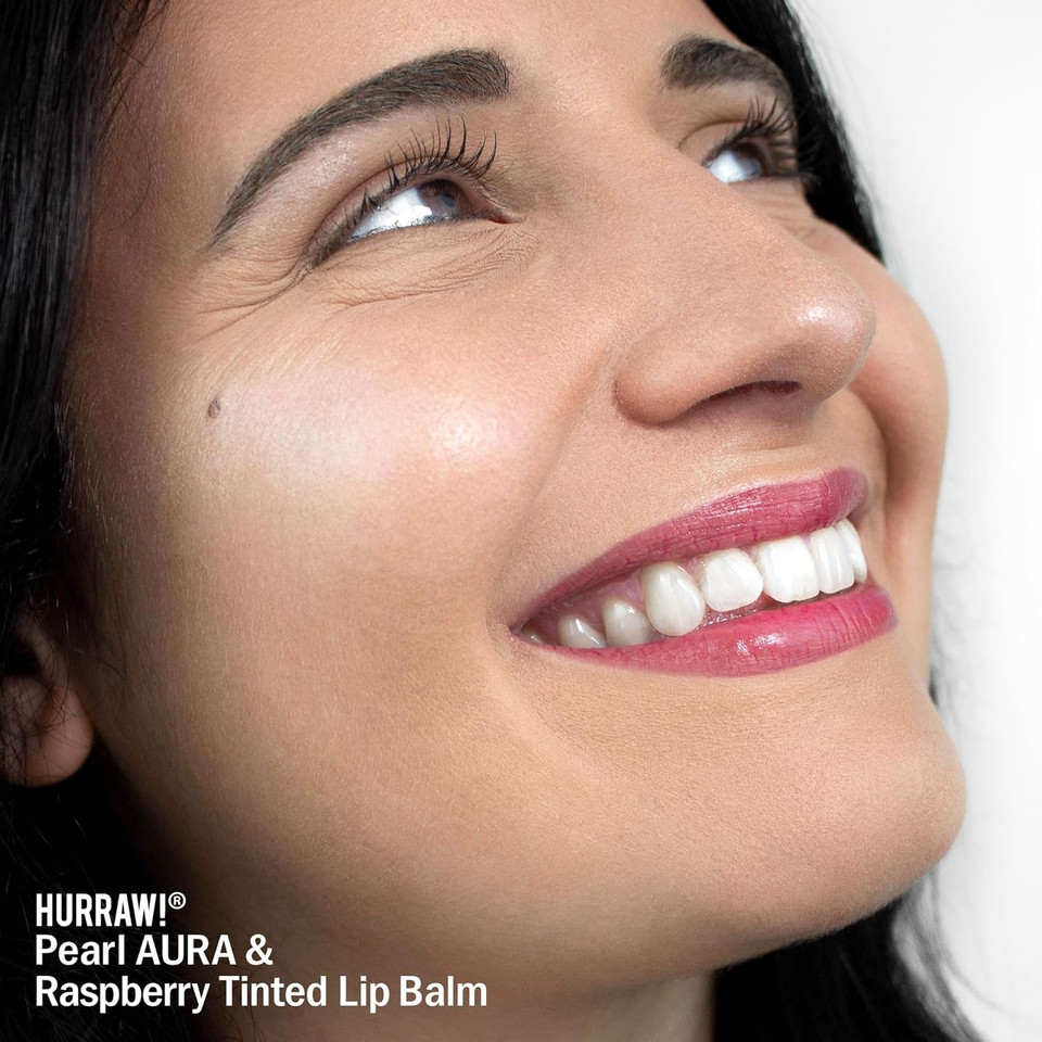 Hurraw! Aura Accent Balm, Pearl (Soft Peachy Glow): Multi-Use Highlighter With Shimmer. Natural Cosmetic Make-Up. Clean Beauty. Organic, Certified Vegan And Cruelty-Free. Coconut-Based. Made In Usa