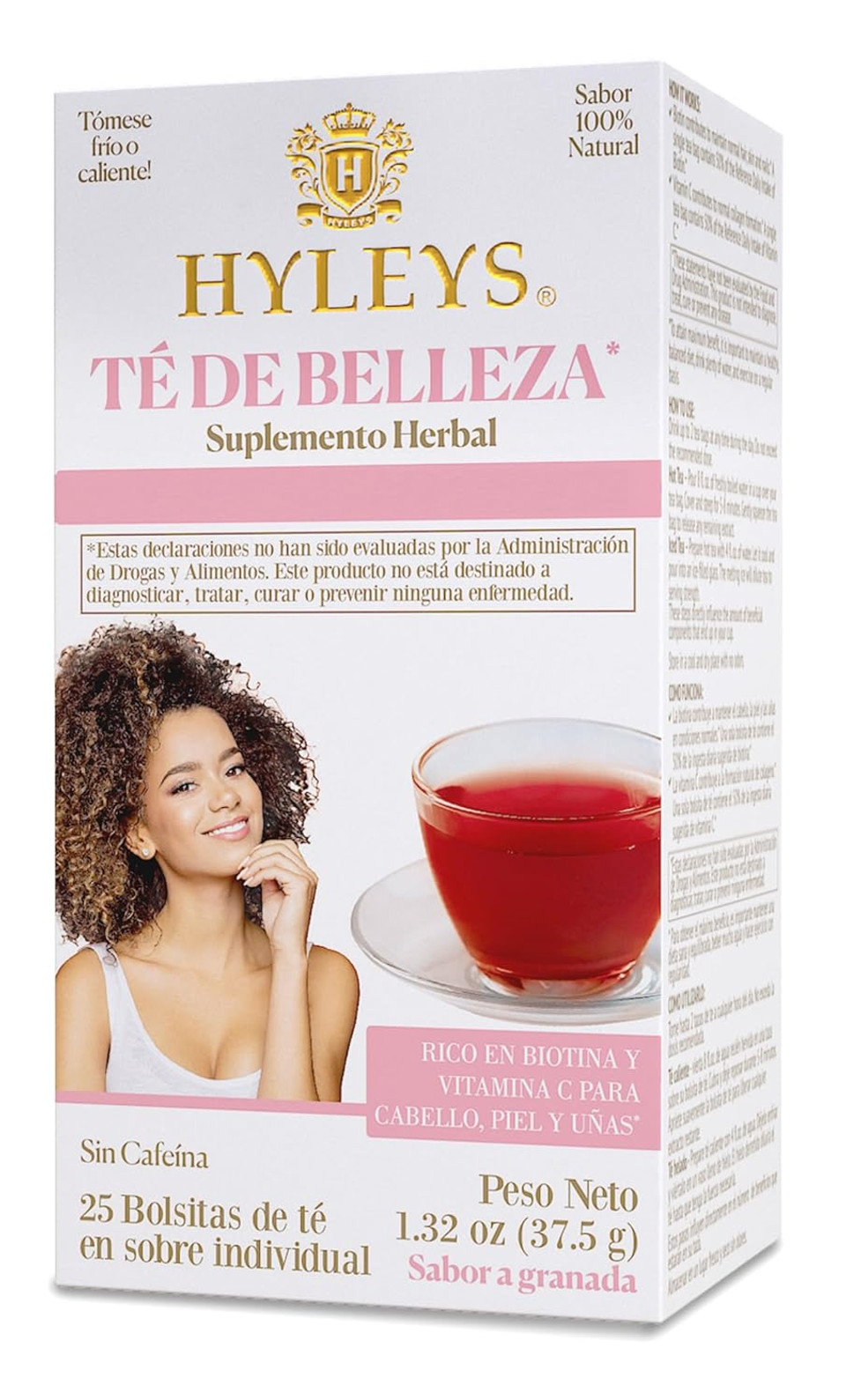 Hyleys Gut Health Super Berries Tea - Natural Digestive Support With Premium Green Tea Blend - 25 Tea Bags