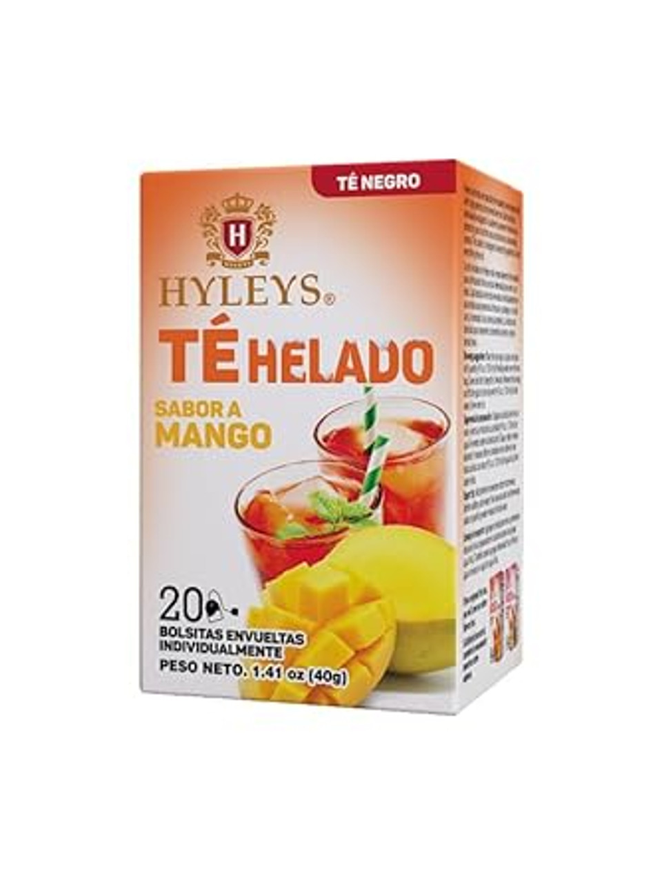 Hyleys Iced Black Tea Mango Flavor - 20 Tea Bags