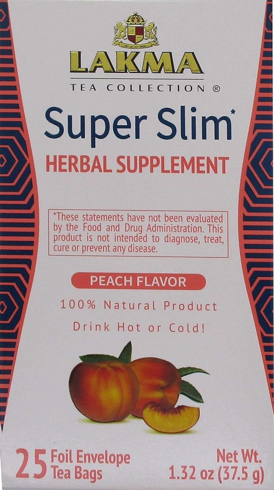 Hyleys Lakma Super Slim Tea With Peach - 25 Tea Bags