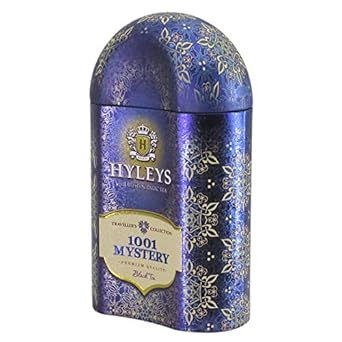 Hyleys Loose Leaf Black Tea With Strawberry And Cranberry In Tin 3.52 Ounce (100G) - Traveller'S Collection - 1001 Mystery