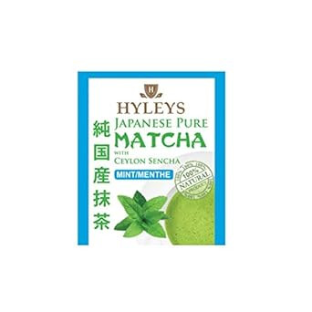 Hyleys Matcha Tea Bags With Turmeric - 25 Tea Bags (Japanese Pure Matcha Wellness Green Tea)