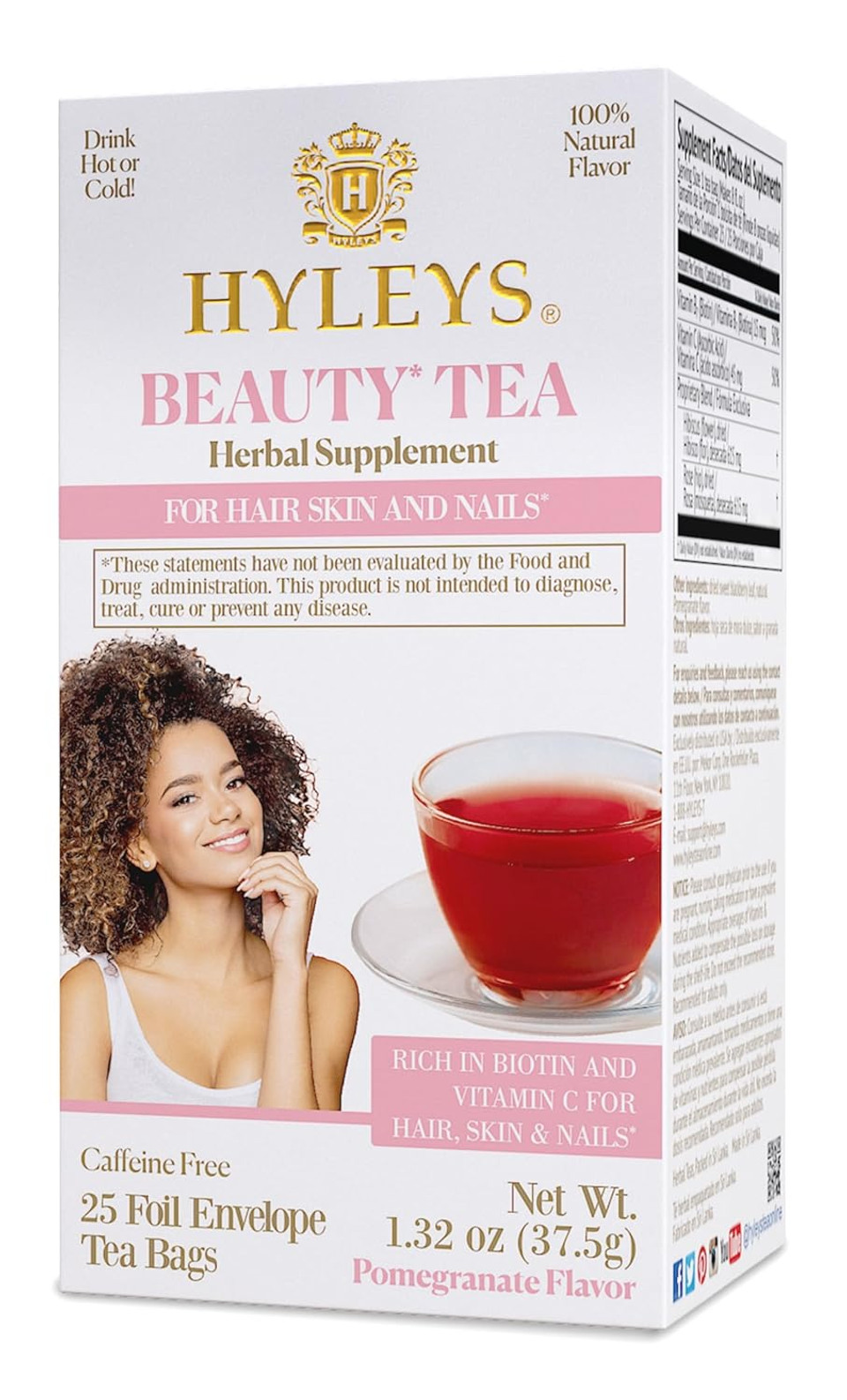 Hyleys Tea Rich In Biotin And Vitamin C - Healthy Skin And Nails