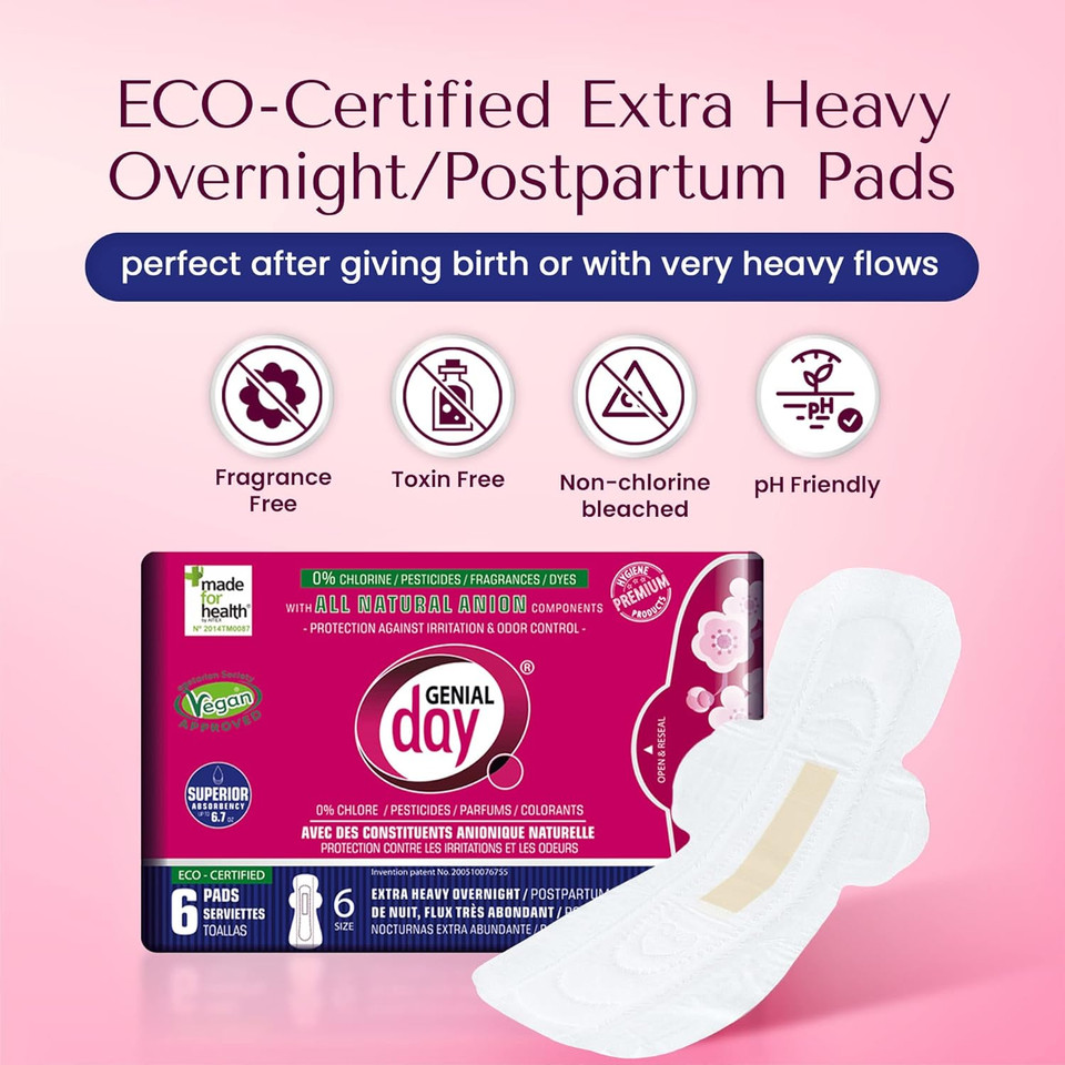 Hypoallergenic Regular Flow Pads With Far-Ir Anion Strip, Super Absorbent, Breathable, Vegan And Eco-Certified, Ultra Thin With Wings, Count 90 (Regular)