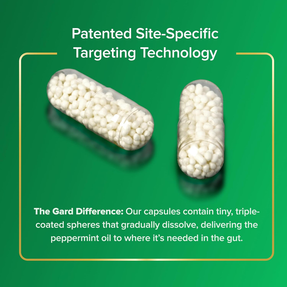 Ibgard Gut Health Supplement, Peppermint Oil Capsules For Abdominal Comfort, 48 Capsules