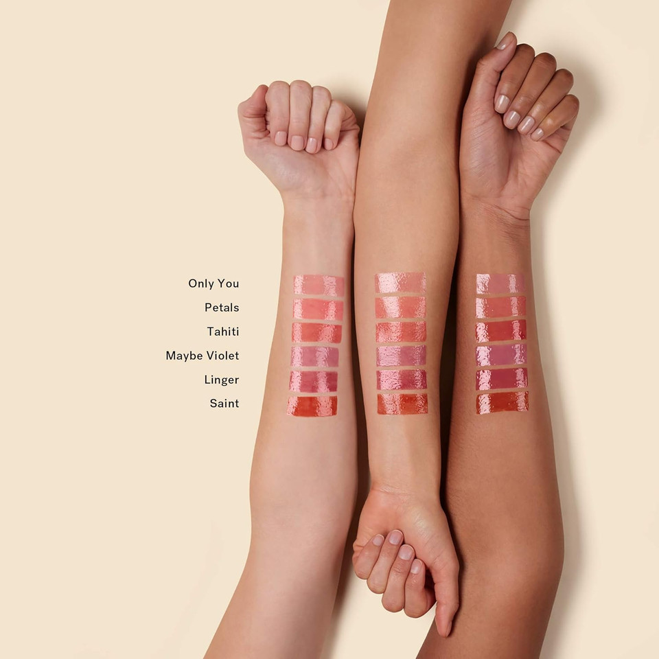 Ilia - Balmy Gloss Tinted Lip Oil | Smoothing Lip Color, Never Sticky | Hydrate, Plump + Moisturize With Hyaluronic Acid | Vegan, Cruelty + Gluten-Free (Linger, 0.14 Fl Oz | 4.3 Ml)