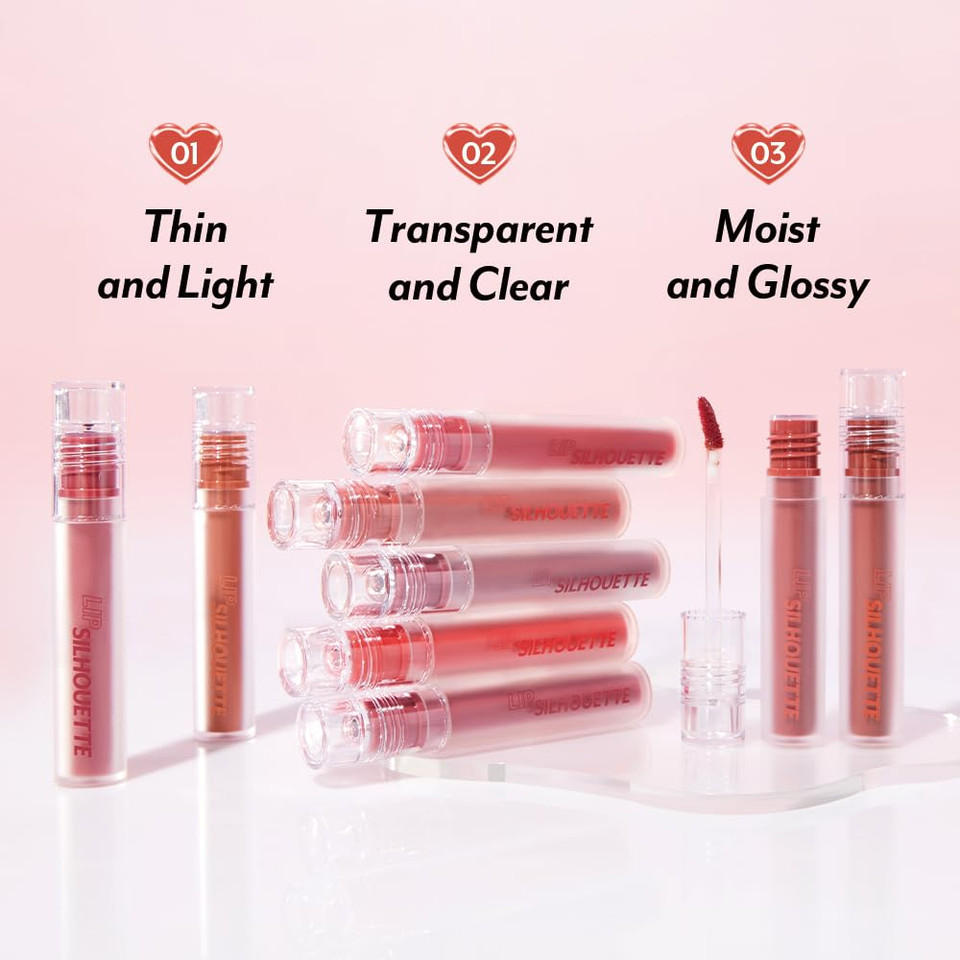 I'M Meme Gloss Tint - Lip Silhouette 10 Mauve Chiffon | Highly Pigmented, Long Lasting, Hydrating & Moisturizing, Light-Weight, Glossy Finish, Buildable, Nourishing, 4Ml