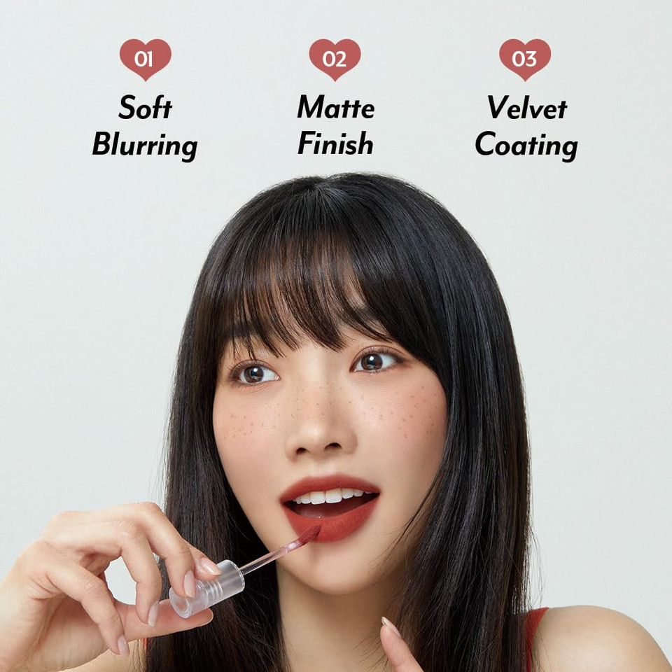 I'M Meme Matte Velvet Tint - Lip Silhouette 08 Granny Pink (Light Pink Shade) | Vivid Color, Long Lasting, Moisturizing & Hydrating, Light-Weight, Neutral Lip Stain Mousse, 4Ml
