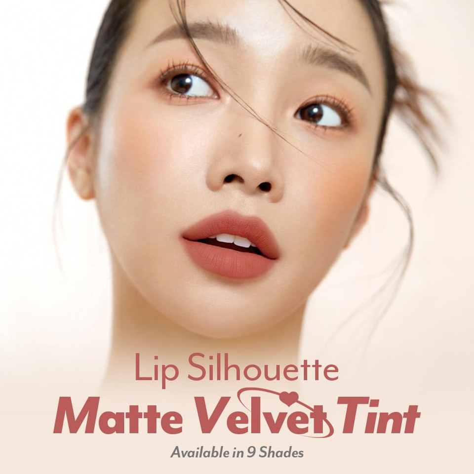 I'M Meme Matte Velvet Tint - Lip Silhouette 10 Cherry Dresser (Plum Red Shade) | Vivid Color, Long Lasting, Moisturizing & Hydrating, Light-Weight, Neutral Lip Stain, 4Ml