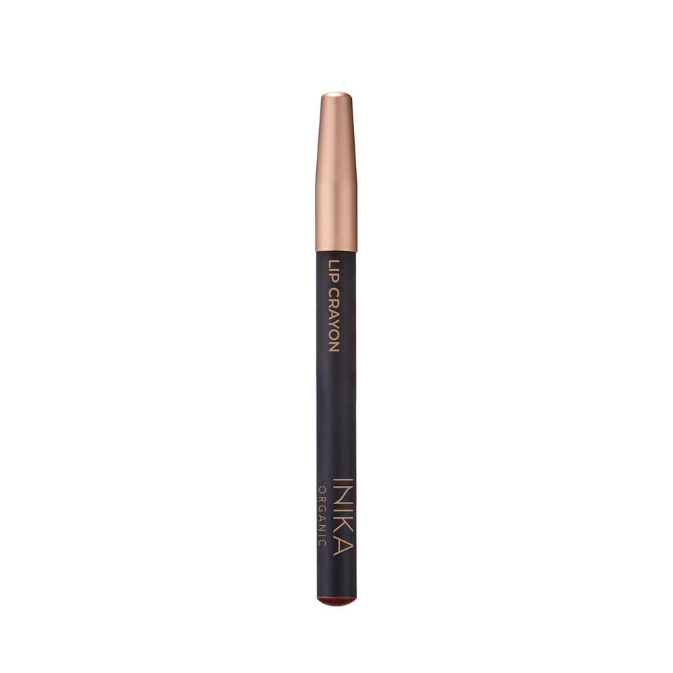 Inika Organic Long Lasting Lipstick Crayon | Vegan Lipstick + Organic Lip Liner, Hypoallergenic, Cruelty-Free, Satin Finish, Enriched With Vitamin E And Coconut Oil, Mauve 3 G