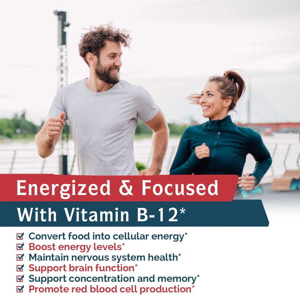 Innate Vitality Vitamin B12 5000Mcg, Sublingual, Vegan Methylcobalamin, Fast Dissolve Tablets, Natural Peach Flavor, Supports Energy Production & Healthy Nervous System, 90 Tablets