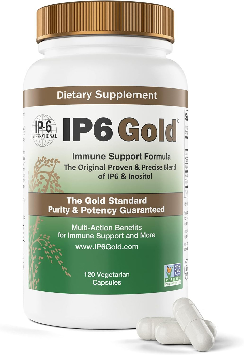 Ip6 Gold Immune Support Formula, 120 Vegetarian Capsules