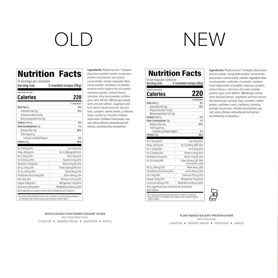 Isagenix Plant-Based Isalean Protein Shake - Energy Powder With Whole-Food Sourced Vitamins - Supports Lean Muscle Growth & Healthy Metabolism - Gluten & Soy Free - Vanilla Chai, 27.2 Oz (14 Servings)