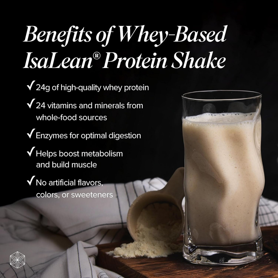 Isalean Protein Shake - Complete Superfood Meal Replacement For Maintaining Healthy Weight And Lean Muscle Growth With 24 Vitamins And Minerals - 29.6 Oz - 14 Meal Canister (Mocha) - Canister