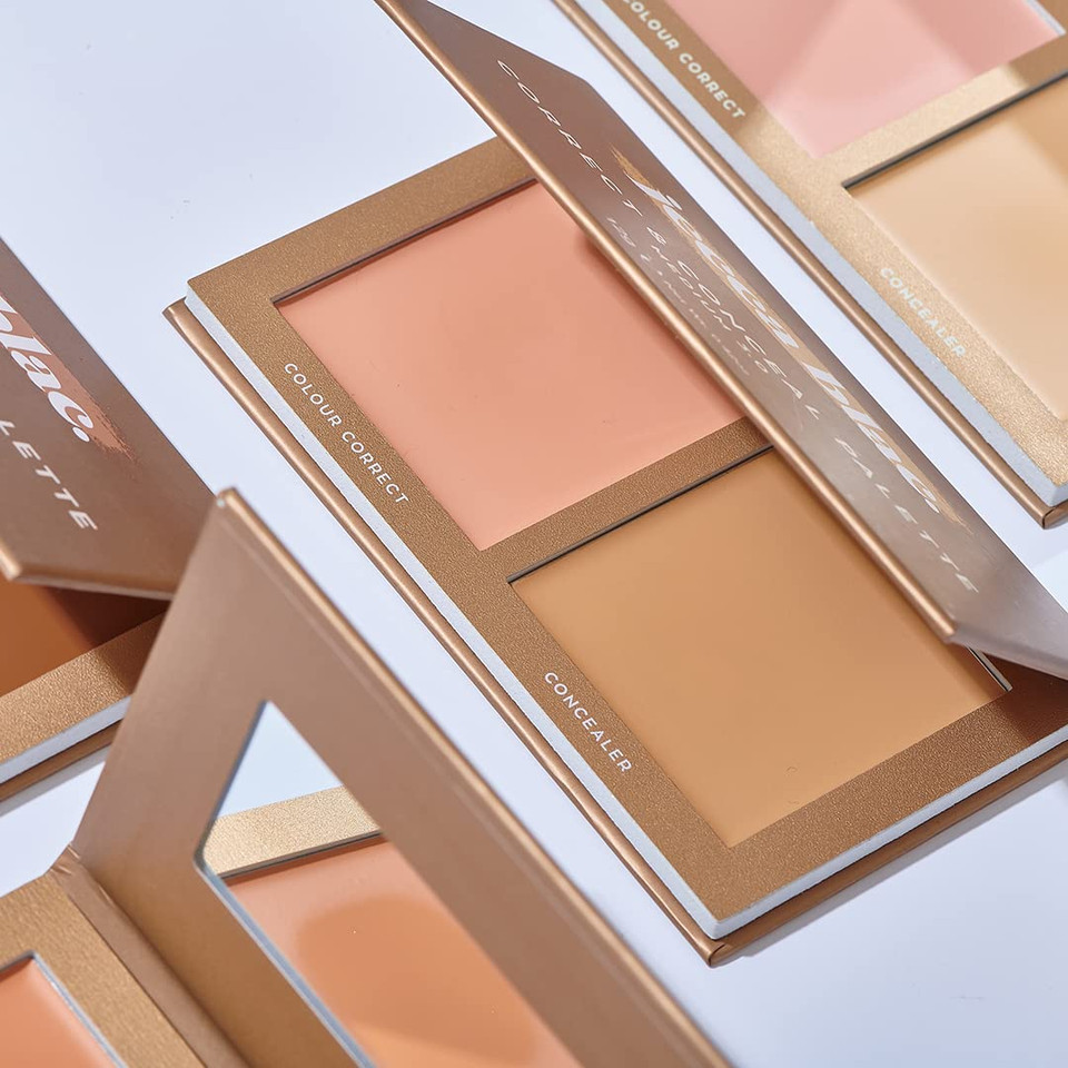 Jecca Blac Correct And Conceal Medium Coverage Palette, Lightweight Long Lasting Formula, Medium To Full Coverage, Gender Neutral & Lgbtiqa+ Inclusive Make Up, Medium 3.0, 0.42 Oz